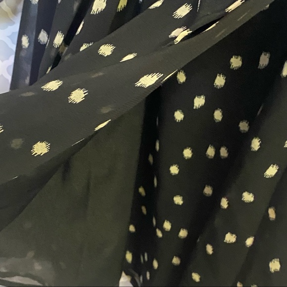 EUC Zara Basic Spotted Long Sleeve Wrap Dress - Picture 12 of 12